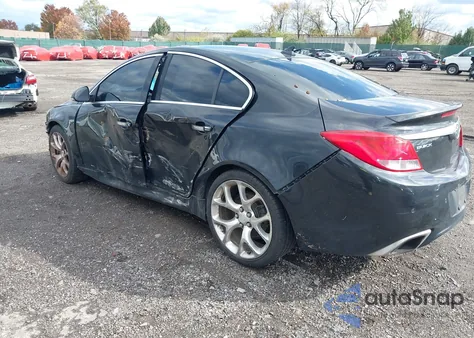 2013 Buick Regal Gs из США, поврежденный, VIN 2G4GV5GV2D9249096